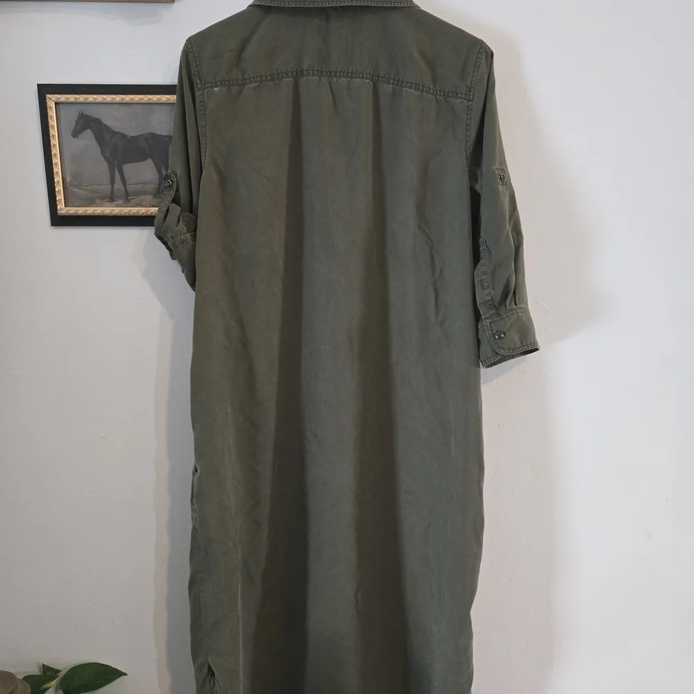 Ralph Lauren Olive Green Shirt Dress - Rsvp Roycenjen - Picture 6 of 10